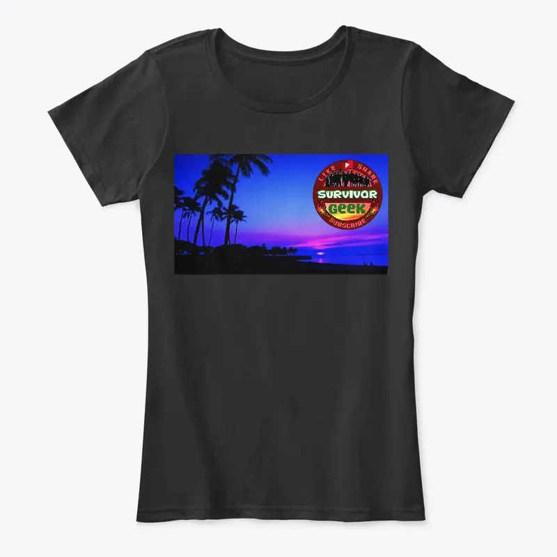 Survivor Geek Dark Sunset Women Tees